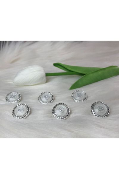 BİGÜMEX Glitter Button (28 Size) 18mm-10 Pieces