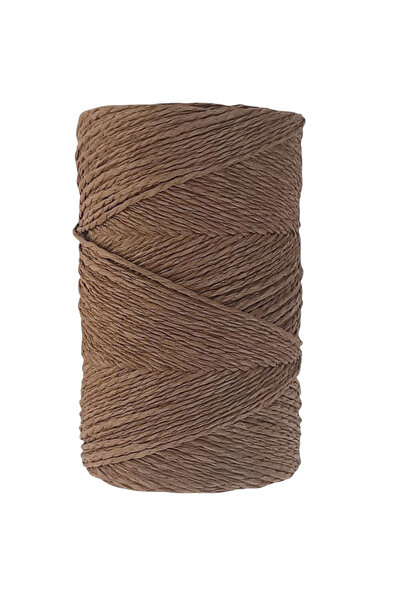 TıkTık AL Kahverengi Kagıt ip kahve Renk 45 No Kağıt İp Örgü İpi 200 Gr Hazır...