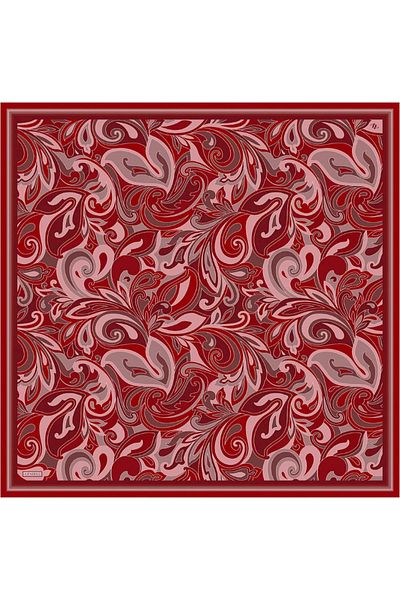 Armine DJ ΜΑΘΕΤΙΚΟ ΜΑΝΤΗΛΙ 9323D (SURA) (NOSTALGIA) 90 x 90 Κόκκινο - Πολύχρωμο - 86