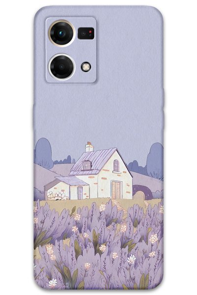 Gramaphone Oppo Reno 7 Compatible Floral Patterned Phone Case + Screen Protec...