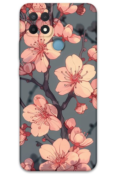 Gramaphone Oppo A15 Compatible Floral Patterned Phone Case + Screen Protector...