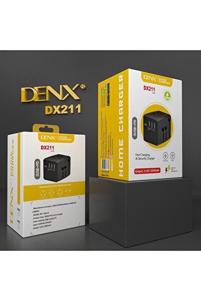 Denx DENX DX211 Universal Multi-Port Wall Charger and Plug