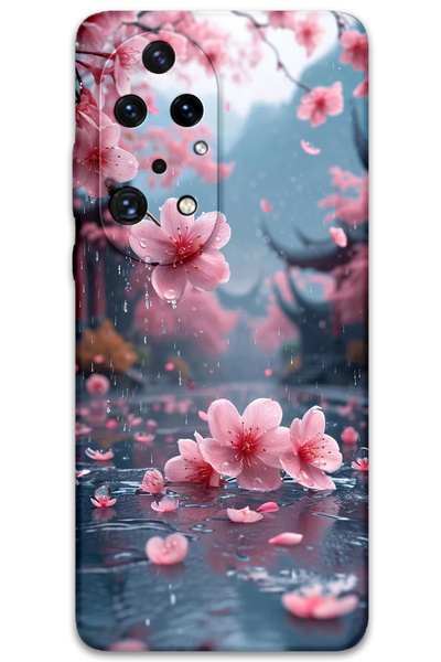 Gramaphone حافظة هاتف متوافقة مع هاتف هواوي P50 Pro بنمط زهور + واقي شاشة - 5794