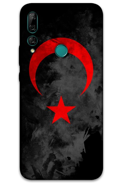 Gramaphone Huawei P Smart Z Compatible Turkish Flag Patterned Phone Case + Sc...