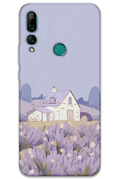 Gramaphone Huawei Y9 Prime 2019 Uyumlu Çiçek Desenli Telefon Kılıfı + Ekran Koruyucu - 5800