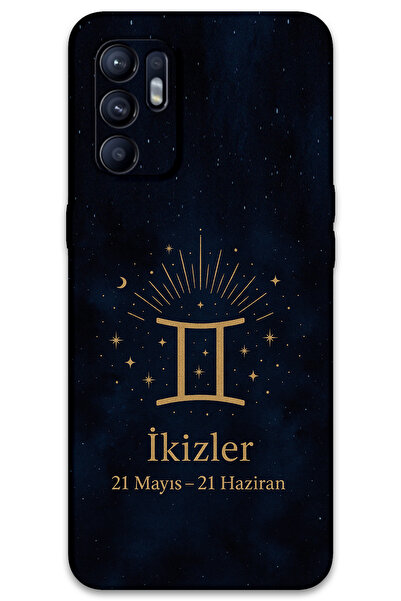 Gramaphone Oppo Reno 6 Compatible Gemini Patterned Phone Case + Screen Protector - 5770