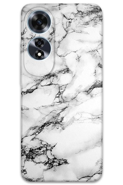 Gramaphone Oppo A60 Compatible Marble Patterned Phone Case + Screen Protector...