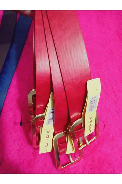 hoaryage Buckle Faux Leather Belt Average Size 105 cm Width 3.5 cm