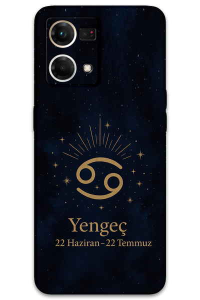Gramaphone Oppo Reno 7 Compatible Cancer Patterned Phone Case + Screen Protec...