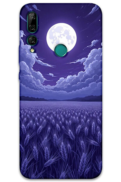 Gramaphone Huawei Y9 Prime 2019 Uyumlu Çiçek Desenli Telefon Kılıfı + Ekran K...