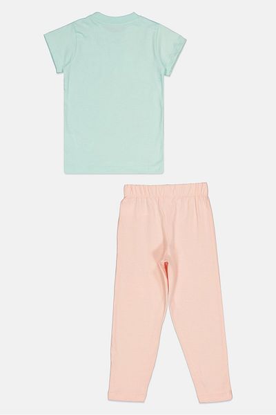 Disney Toddlers Girl 2 Pieces Bambi Pajama Set, Multicolor