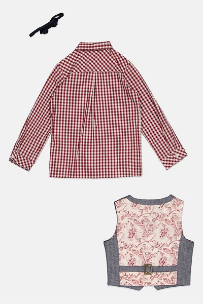 MOTHERCARE Toddlers Boy 2Pcs Casual Shirt With Suit, Multicolor