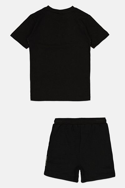 Nicce Kids Boy 2 Pieces Graphic Print Short Sleeve T-Shirt And Shorts Set, Black