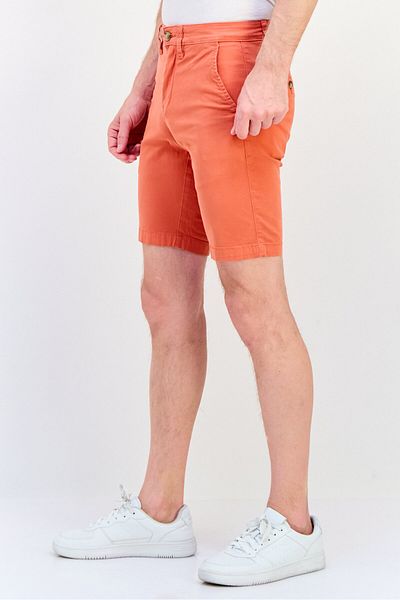 Nautica Men Solid Chino Short, Orange