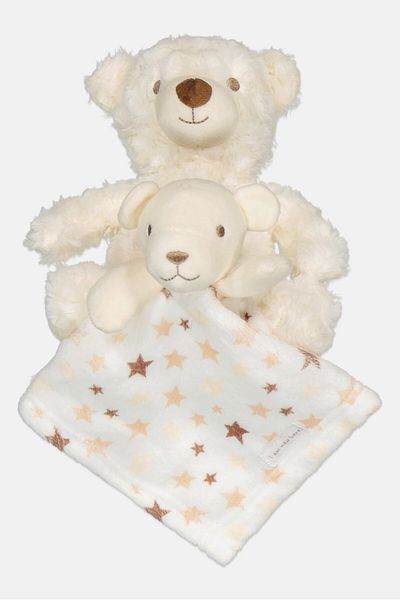 Snuggle Tots Baby Bear Plush Toy And Comforter Set