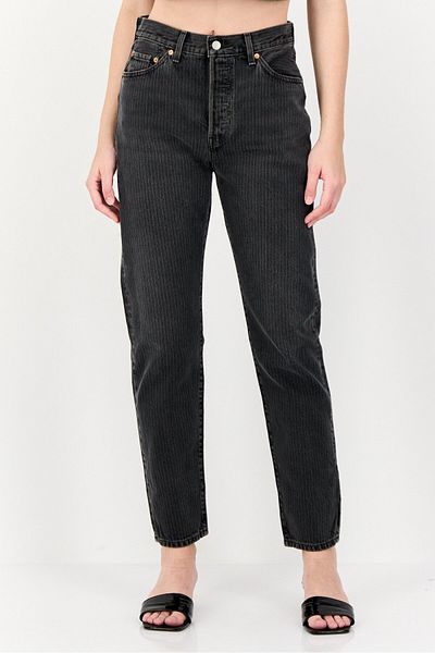 Levi's Women Regular Fit Solid Non-stretchable Denim, Charcoal
