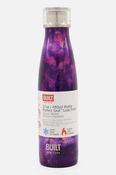 Built Marble Pattern Perfect Seal Insulated Water Thermal Flask 450ml, Purple
