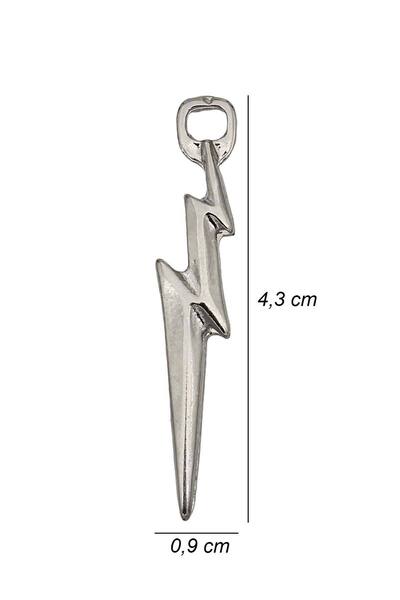 Rua Jewelry Lightning Figure Lightning Necklace - Silver Color Classic with Chain