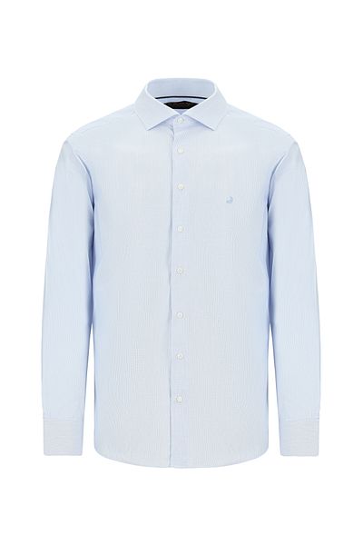 Abdullah Kiğılı Long Sleeve Regular Fit Patterned Cotton Shirt