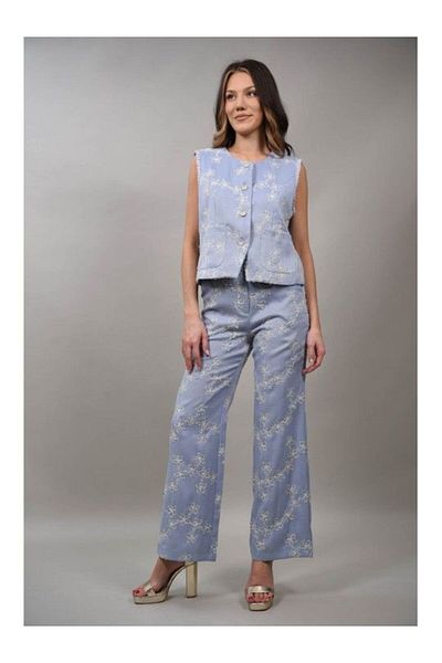 Caspiche CAPRI FORMAL STYLE TROUSERS M Baby Blue