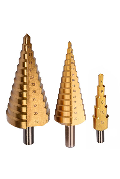 PROLINE Set Burghie Metal Hss-Ti Conice In Trepte 4-38Mm - 3P.