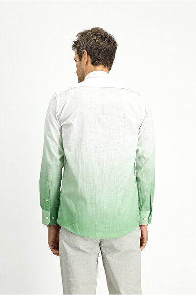 Kiğılı Βαμβακερό πουκάμισο με μακρυμάνικο κανονική εφαρμογή με αθλητικό σχέδιο με κουμπιά γιακά