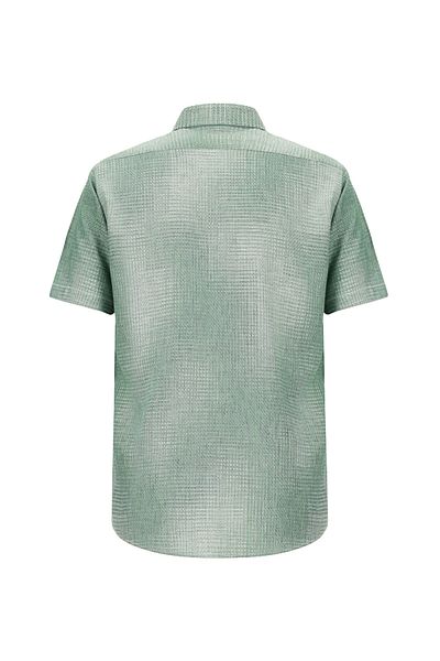 Kiğılı Short Sleeve Regular Fit Patterned Linen Shirt