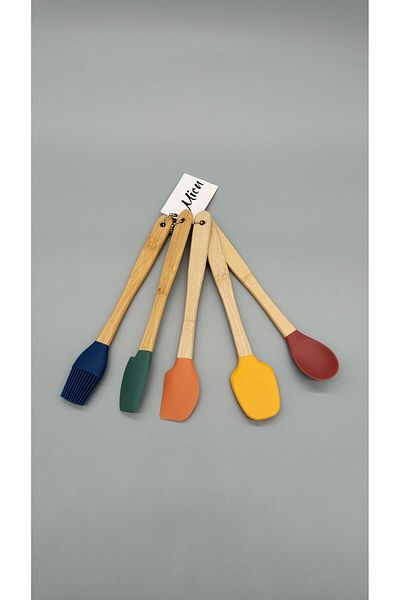 Green Eye Set of 5 Silicone Spatulas