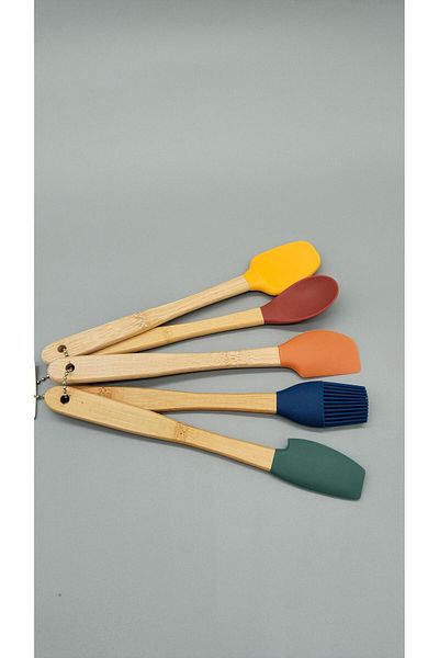 Green Eye Set of 5 Silicone Spatulas