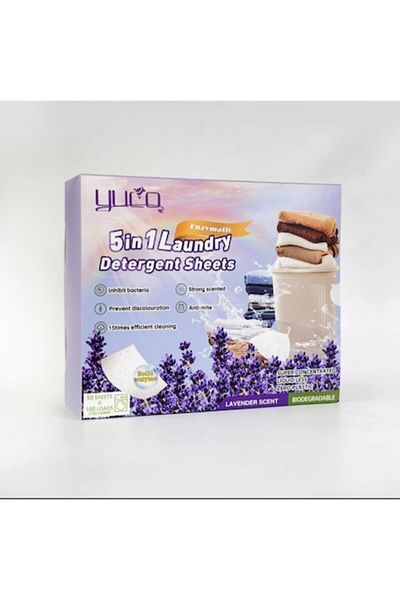 OEM Detergent Rufe 5 In 1 Tip Servetel - 50 Buc Parfum Intens De Lavanda