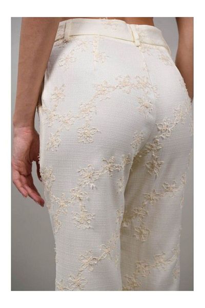Caspiche CAPRI M Ivory FORMAL STYLE TROUSERS