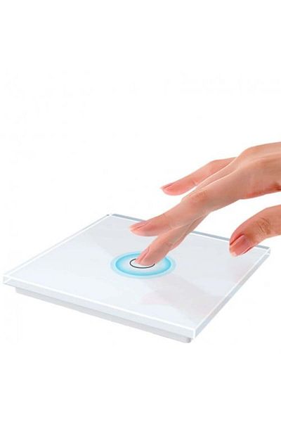 iUni Touch Switch 1f, Tempered Glass, Led