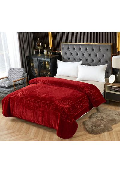 OEM Thick blanket 200 x 230 cm extra 3.5Kg COCOLINO Cherry