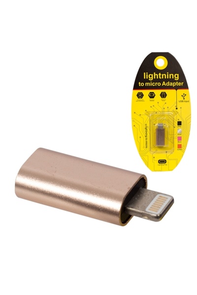 Monte Lua Type-C to Lightning Dönüştürücü Adaptör, Gold