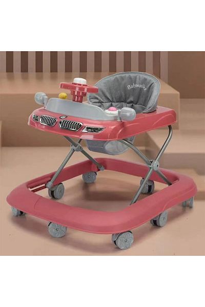 Hello Baby مشاية أطفال متعددة الوظائف على شكل سيارة