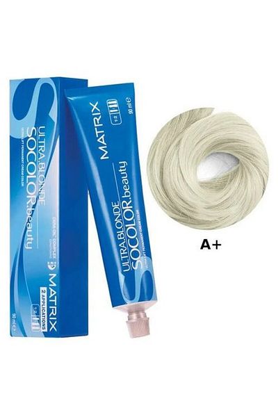 Matrix Vopsea de par permanenta, cu amoniac, Matrix Socolor Beauty, UL-A+, 90 ml