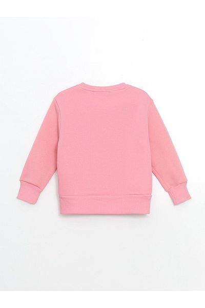 LC Waikiki Crew Neck Printed Girl's Sweatshirt