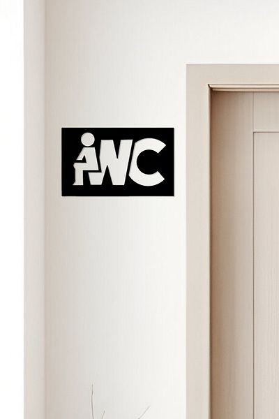 oalpo Wc Sign, Toilet Sign, Women Men Sign, Directional Signs