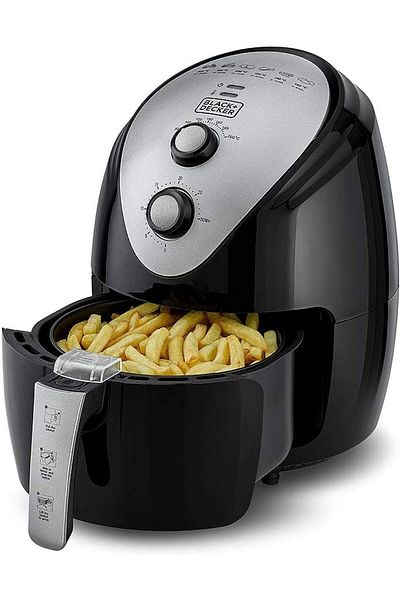 Black&Decker Black+Decker 3.5L Manual Aerofry Air Fryer With Rapid Air Convection Technology, Black/Grey