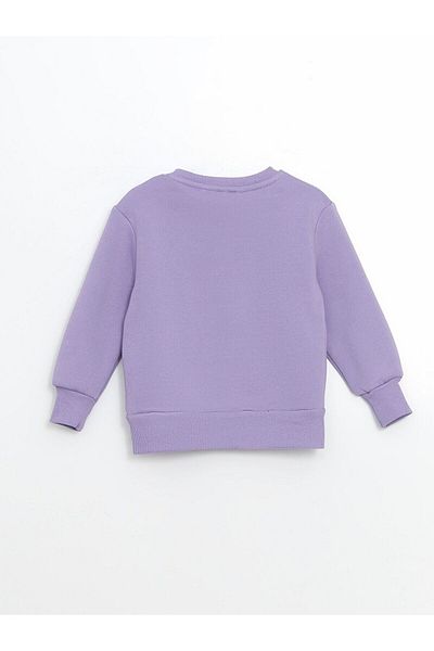 LC Waikiki Crew Neck Printed Girl's Sweatshirt