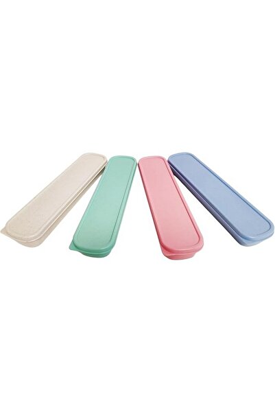 YKKJ Set 4 cutii depozitare tacamuri, reutilizabile, multicolor, 24, 5x6x3 cm...