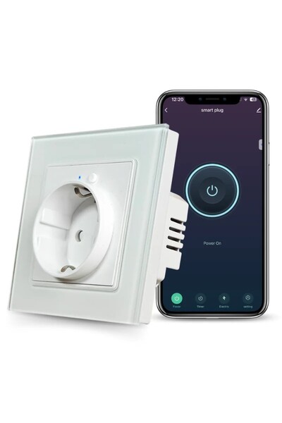 iUni Smart Socket iUni SS1, WiFi, 16A, Smart Life / Tuya APP, Alexa/Google Assistant Compatible