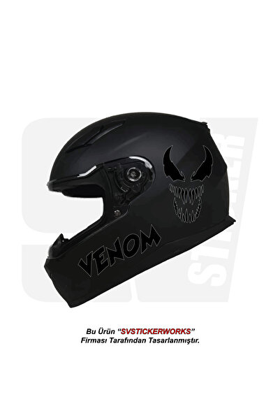 ARONA ملصق خوذة دراجة نارية Venom نموذج لاصق ديكور ملصق