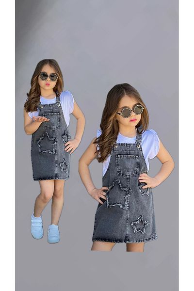 Calisa ROCHIE SALOPETĂ JEANS COPII TRICOU COSTUME DE SĂRĂRI