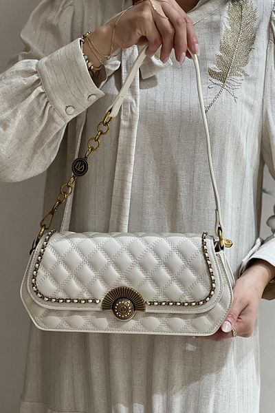Levidor Quilted Crossbody Bag with Buckle Ladder Object 930290