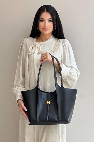 Levidor H Logo Locked Large Size Shoulder Bag 930348