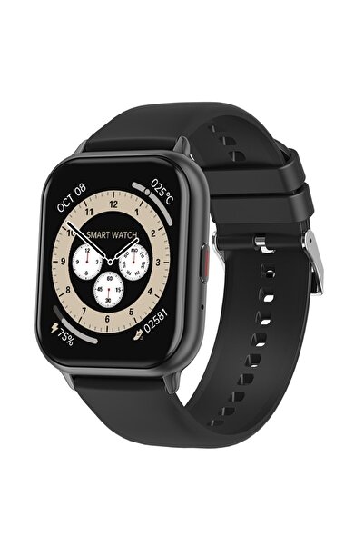 Helix ساعة دلتا فيت الذكية، شاشة TFT مقاس 1.83 بوصة، مراقبة الصحة، مكالمات بلوتوث، لون أسود