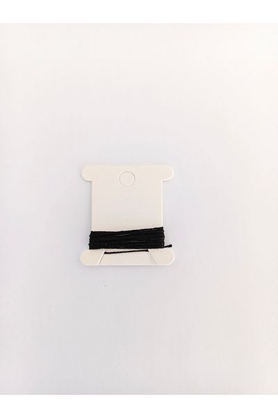 Eskişehir hobi sanat 0,5 mm 1 μέτρο κορδόνι χάντρες προσευχής Μαύρο χρώμα
