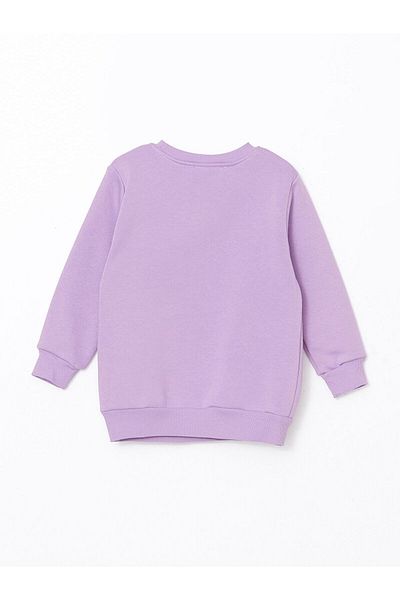 LC Waikiki Crew Neck Printed Girl's Sweatshirt