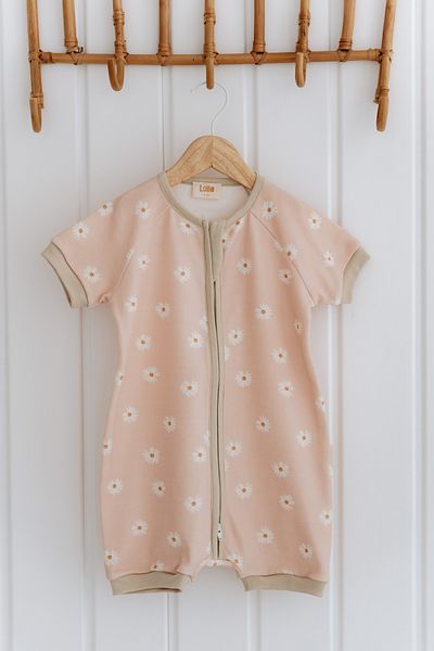 Lollie Baby&Kids 0.5 Tog Summer Baby & Kids Sleeping Bag, 100% Cotton - Daisy Pattern